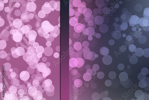 abstract pink color banner cover background with bokeh