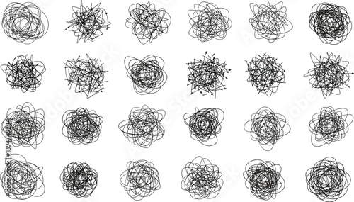 Set icon illustration isolated on vector element icon set