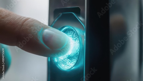 Fingerprint Scanner Security Technology Biometric Authentication Access Control.