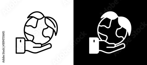 Sustainability Ethics linemixed icon