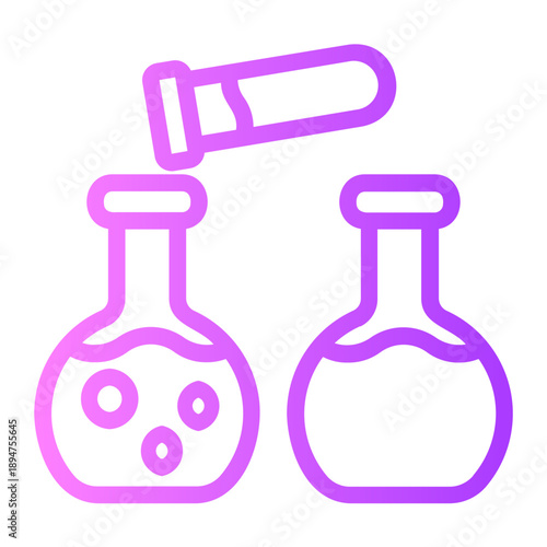Chemical Reaction gradient icon