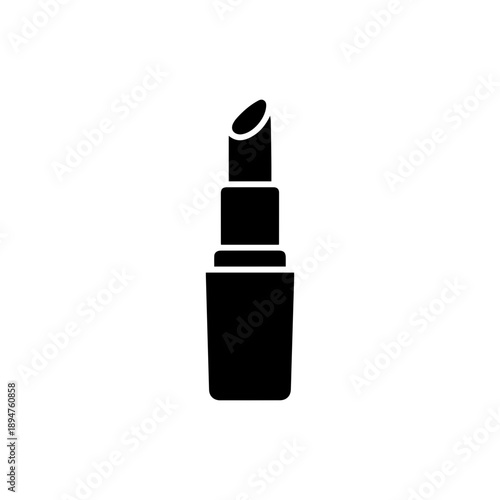 Lipstick Cosmetic Tube with Extended Bullet Elegant Beauty Icon Design Vector illustration
