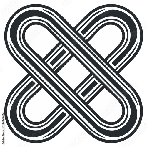 Adinkra symbol Dwennimmen, ram's horns, symbol of strength, humility, learning, wisdom, and spiritual power