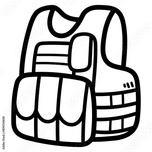 bulletproof vest illustration