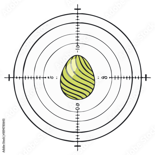 Easter Egg Target Practice, Striped Decorative Egg, Sporting Target