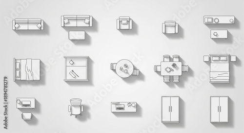 Collection of various electrical outlets and switches on a white wall.