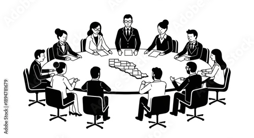 group of business people in the office
