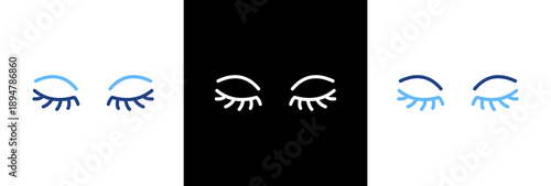 Eyelash triple icon