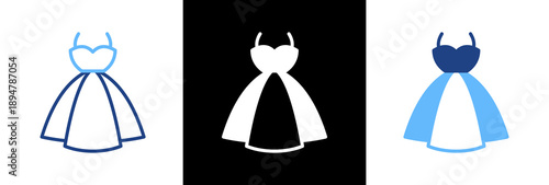 Dress triple icon