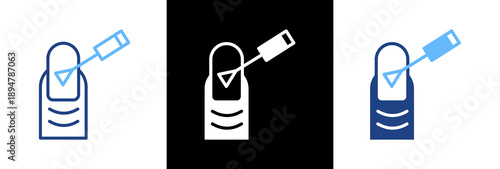 Manicure triple icon