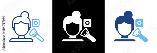 Blush Brush triple icon