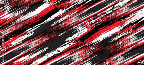 Abstract red halftone pattern gradient texture with technology digital background. Pop art comic style.