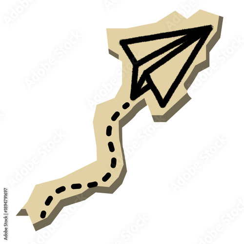 Scrapbook Paper Plane