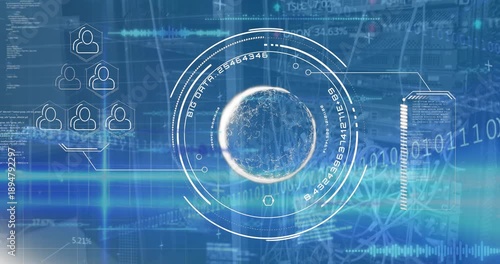 Animation of scientific data processing and binary coding