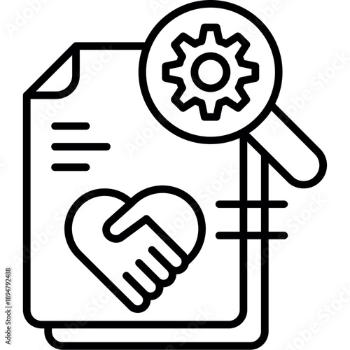 Client Onboarding Icon Vector Element