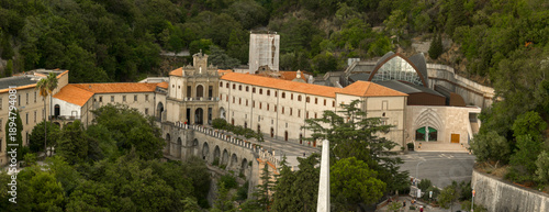 Quadro em tela Aerial closeup view of the Catholic sanctuary of San Francesco da Paola, in the province of Cosenza, Calabria, Italy