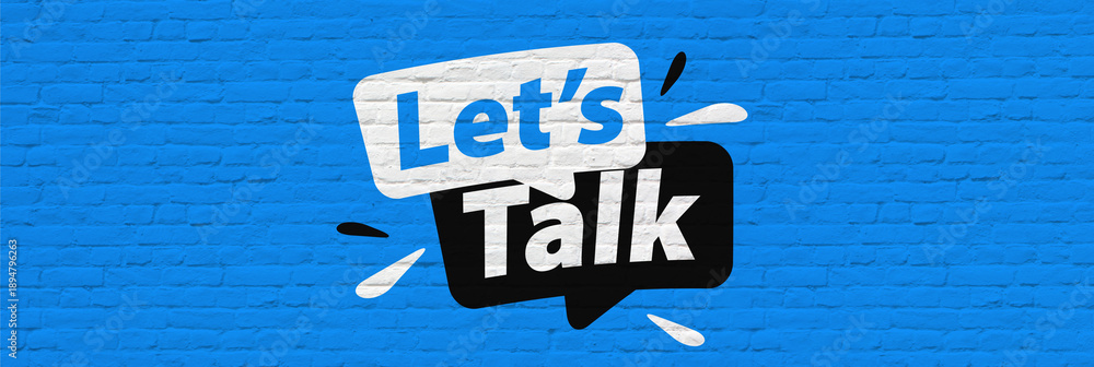 Obraz premium Let's talk