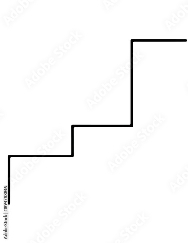 vector arrow icon making a look like a stair.