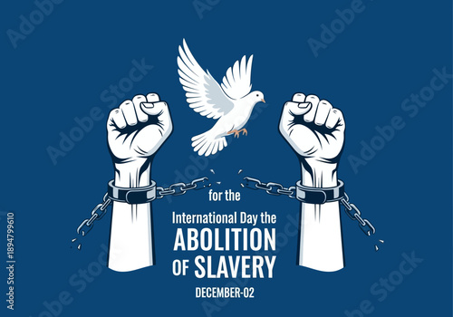 International day for abolition of slavery commemoration graphic
