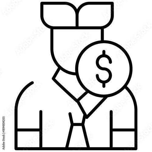 Hush Money Icon Vector Element