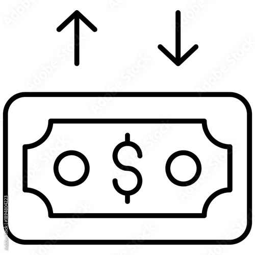 Bilde på lerret Kickback Cash Icon Vector Element