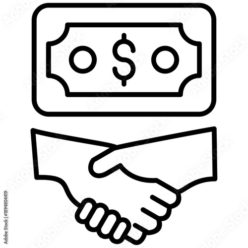 Corrupt Handprint Icon Vector Element