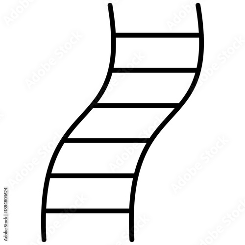 Viral RNA Strand Icon Vector Element