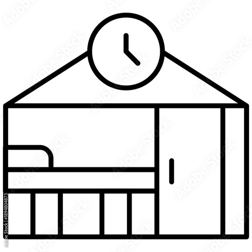 Quarantine Period Icon Vector Element