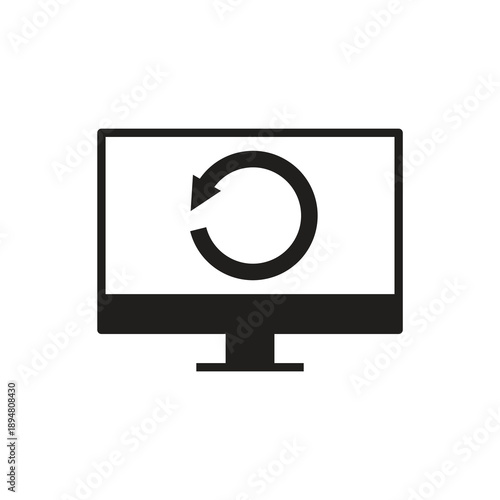 Reload sync refresh arrow solid shape