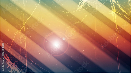 Dramatic cosmic explosion with lightning rays and stardust in a vibrant galaxy scene from a celestial viewpoint