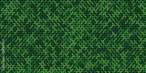 seamless pattern metal grid meatball wall decoration with chains circle wallpaper  green  paper ornament cover page banner template design.