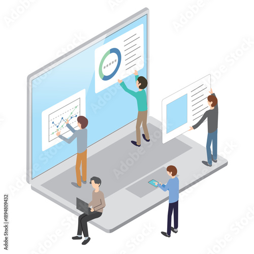 サイト構築をしている人のイメージ