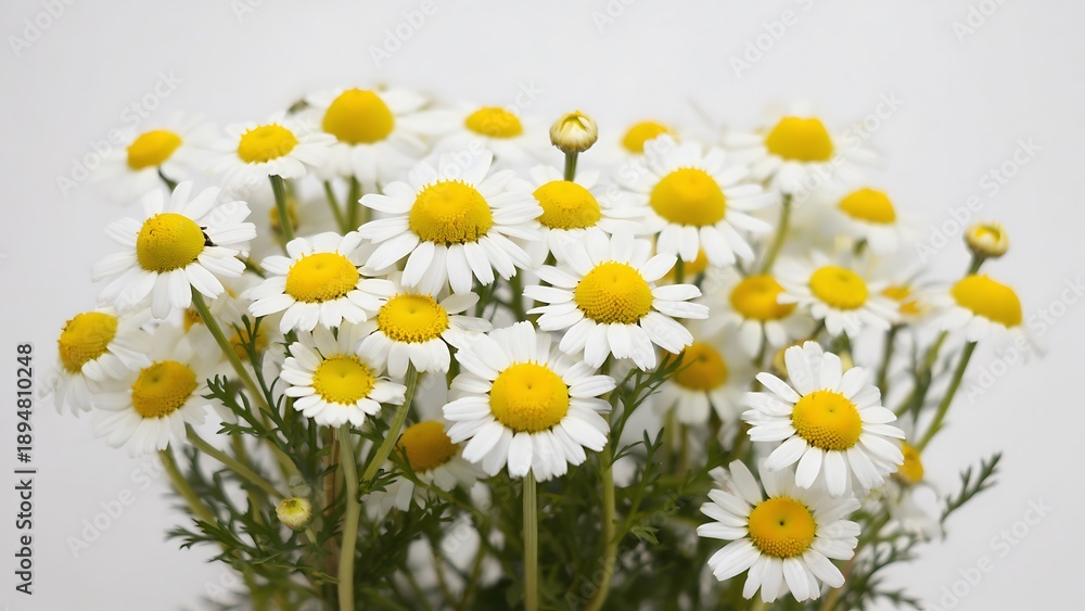 Fototapeta premium Bouquet of white and yellow daisies