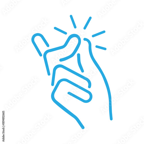 icon of a hand performing a finger snap