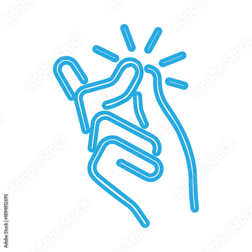 icon of a hand performing a finger snap