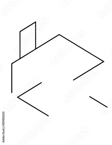 vector drawing of a house