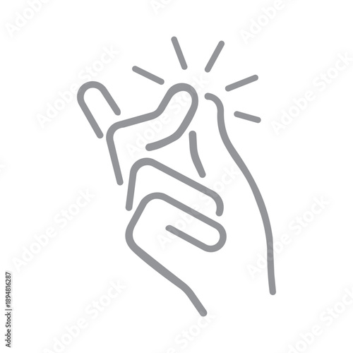 a hand performing a finger snap