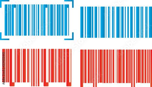 Scan me QR code icon collection. Isolated vector illustration on white background. Popular scan branding set for mobile payments