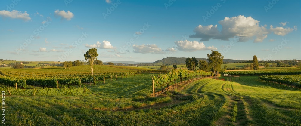 Obraz premium Hunter Valley Vineyard, NSW, Australia