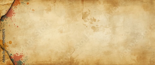 Old paper canvas vintage background highlighting an abstract pattern with a grunge texture, creating a retro illustration filled with paint, dirt, and bright colors