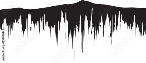 Black and white abstract sound wave graphic illustration design