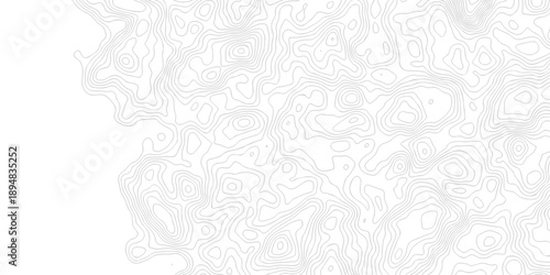 Topo grid map paper black, white contours topography stylized height of the lines map. line counter map terrain design. 
