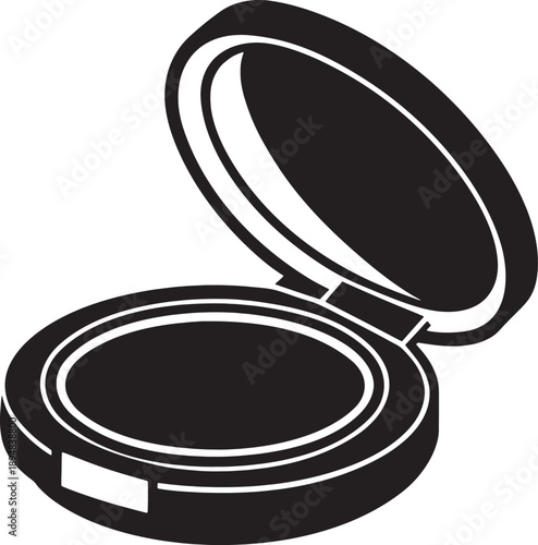 make up powder and brush