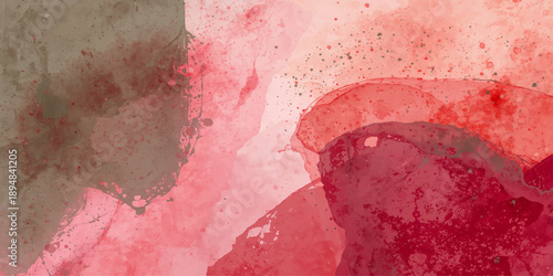 Red textured paint background on an old rough wall with a grunge vintage look