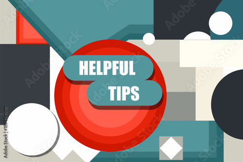 Vector banner. Megaphone with helpful tips speech bubble. Loudspeaker. Banner for business, marketing. Banner design vector illustration.