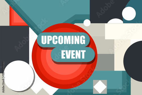Vector banner. Megaphone with upcoming events speech bubble. Loudspeaker. Banner for business, marketing. Banner design vector illustration.