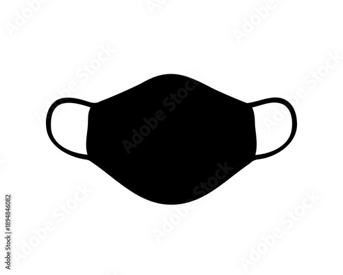 Black silhouette of a mask