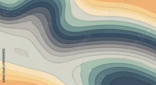 Abstract Colorful Wavy Background