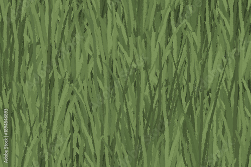 Grass background seamless pattern. Grawing lawn grass texture. Vector.
