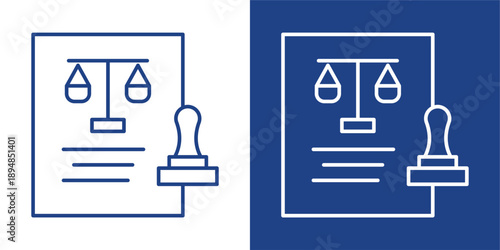 Authority Blue And White Icon Style Collection